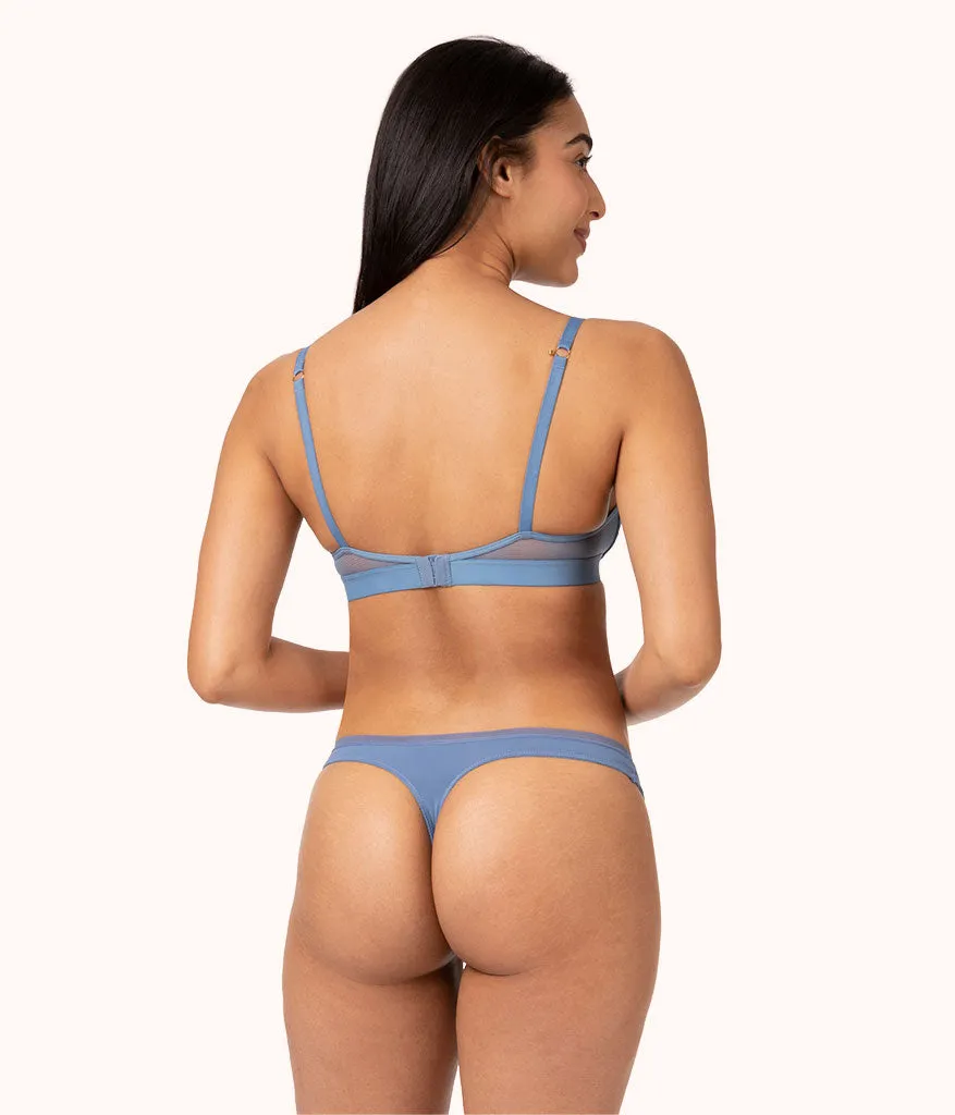 The Lace No-Wire Push-Up: Vintage Indigo