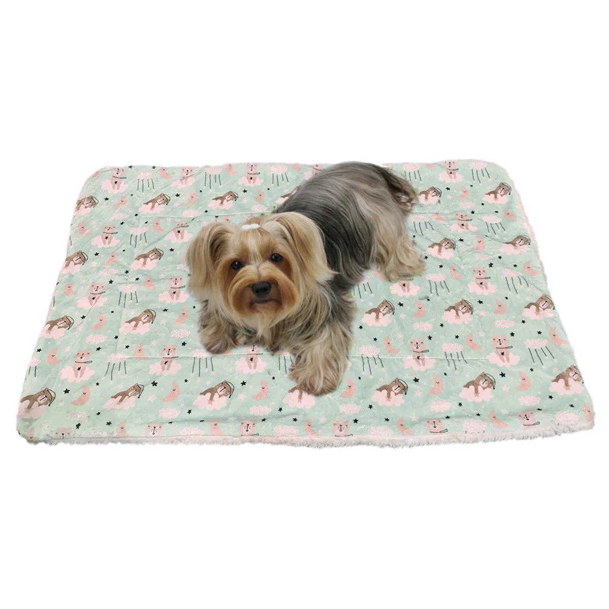 Ultra Soft Minky Bedtime Bears Dog Blanket