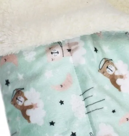 Ultra Soft Minky-Plush Bedtime Bear Blanket