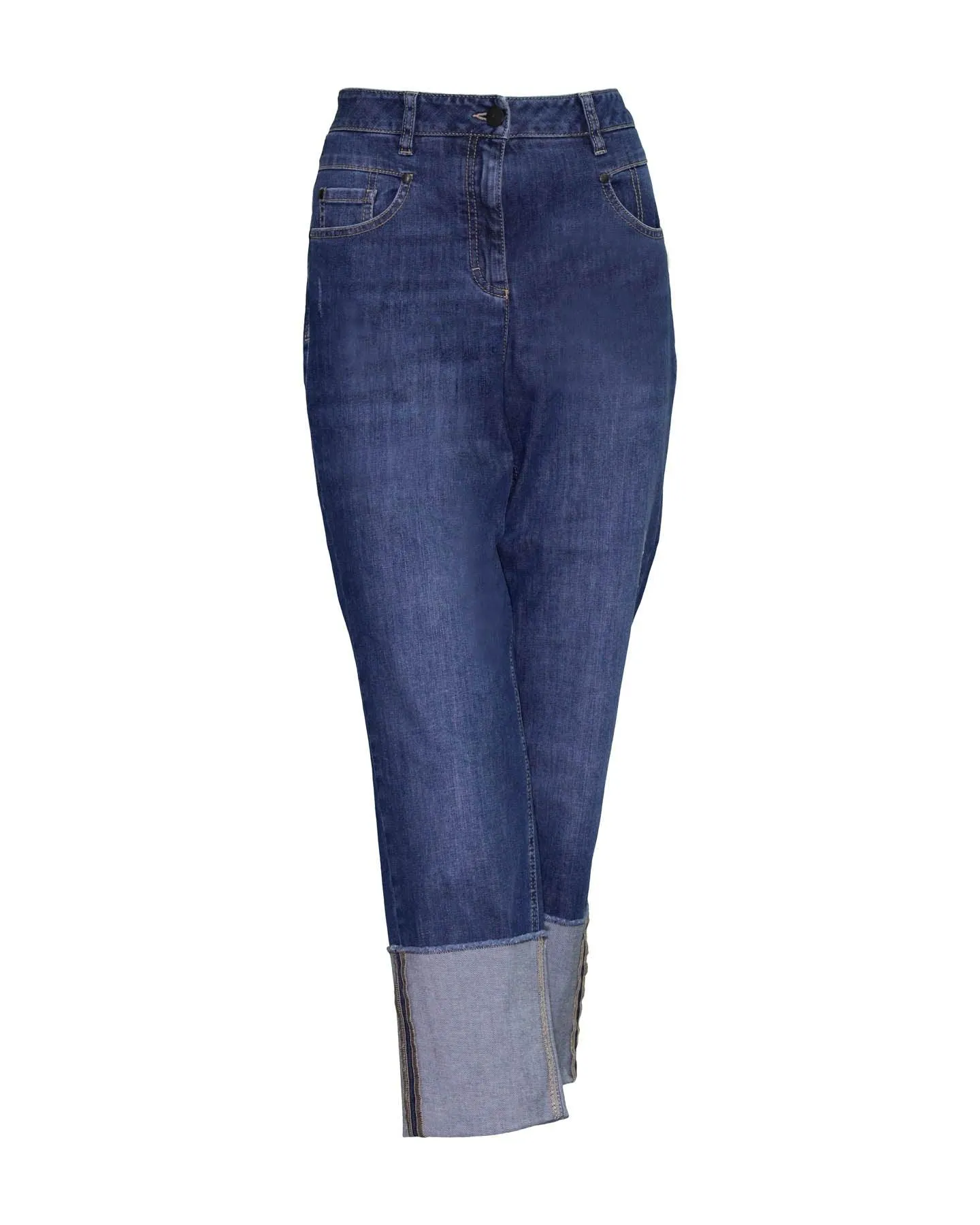 Wide Cuff Denim Jeans