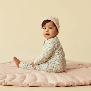 Wilson & Frenchy Tinker Floral Organic Zipsuit with Feet